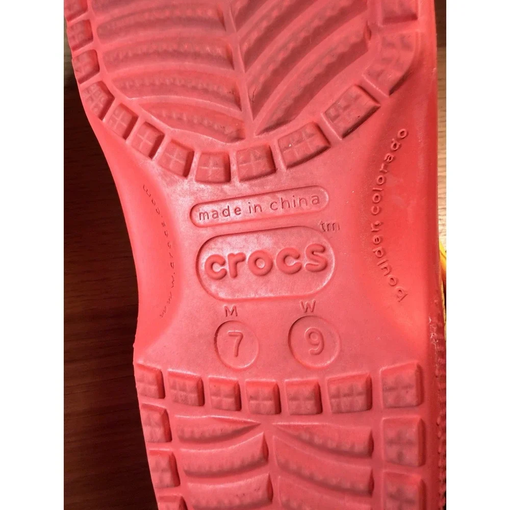 Crocs Lucky Charms Limited Edition Red Mens 7 Womens 9 Slip On